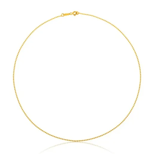 Gargantilla de oro de bolas de 1,2 mm, 45 cm Chain^TOUS Hot