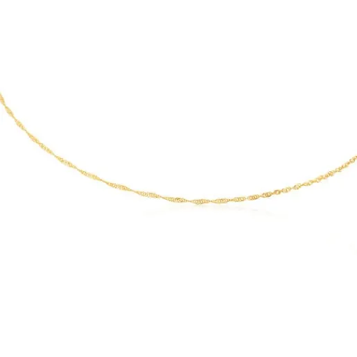 Gargantilla de oro en espiral, 45 cm Chain^TOUS Clearance