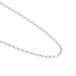 Gargantilla de plata con anillas redondas, 60 cm Chain^TOUS Discount
