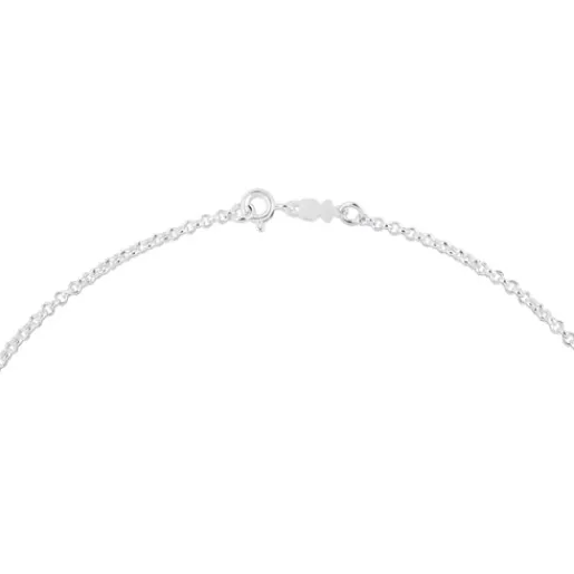 Gargantilla de plata con anillas redondas, 40 cm Chain^TOUS Best