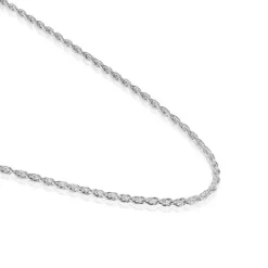Gargantilla de plata cordón 50 cm Basics^TOUS Outlet