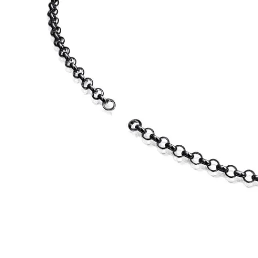 Gargantilla de plata dark silver 42 cm Hold^TOUS Sale