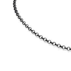 Gargantilla de plata dark silver 42 cm Hold^TOUS Sale