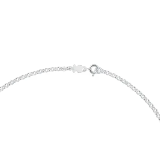 Gargantilla mediana de plata con anillas, 40 cm Chain^TOUS Discount