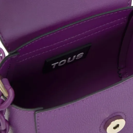 Mini bandolera morada Lucia^TOUS Outlet