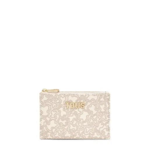 Monedero tarjetero beige Kaos Mini Lines^TOUS Best