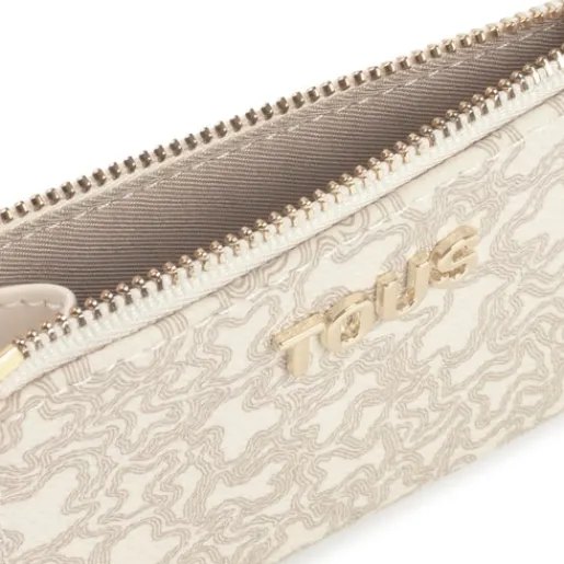 Monedero tarjetero beige Kaos Mini Lines^TOUS Best