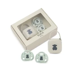 Pack 2 chupetes Bear Verde^TOUS Hot