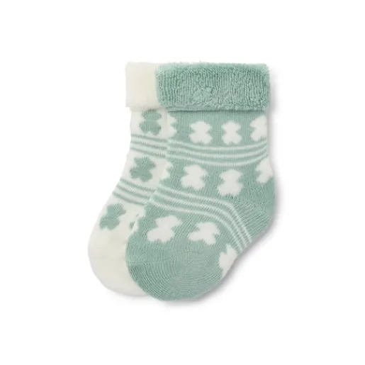 Pack de 2 pares de calcetines de bebé SSocks verde^TOUS