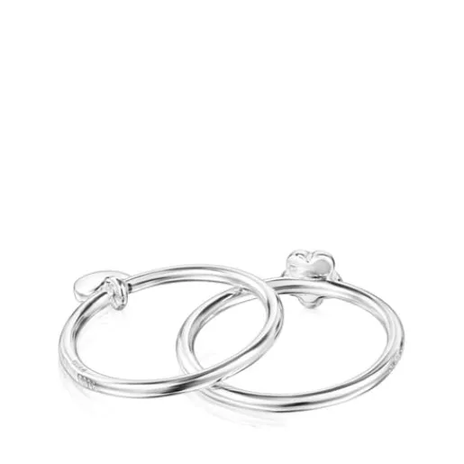 Pack de Anillos motivos flor-corazón de plata Mini Icons^TOUS Best