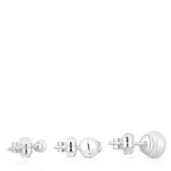 Pack de tres pendientes de plata y perlas cultivadas Tsuri^TOUS Best