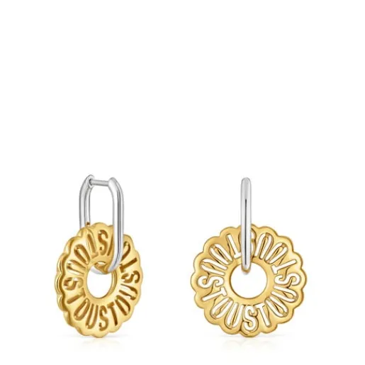 Pendientes aro bicolor Miranda^TOUS Outlet