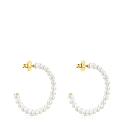 Pendientes aro de perlas Gloss^TOUS Best
