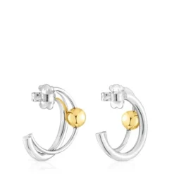 Pendientes aro doble bicolor Plump^TOUS Discount