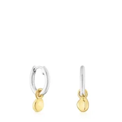 Pendientes bicolor de aro con colgante Joy Bits^TOUS Sale