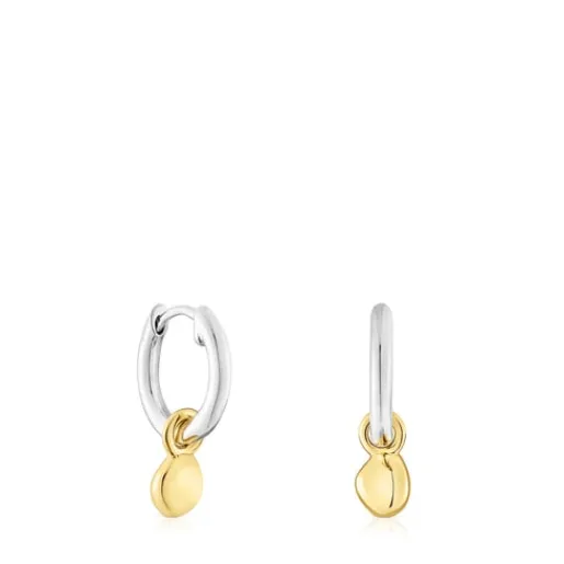 Pendientes bicolor de aro con colgante Joy Bits^TOUS Sale