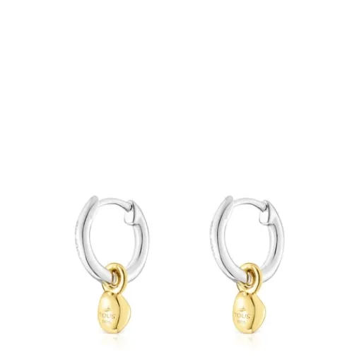 Pendientes bicolor de aro con colgante Joy Bits^TOUS Sale
