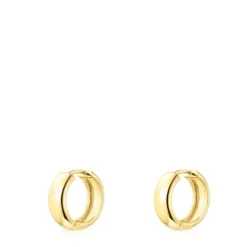 Pendientes con baño de oro 18 kt sobre plata Basics^TOUS Sale