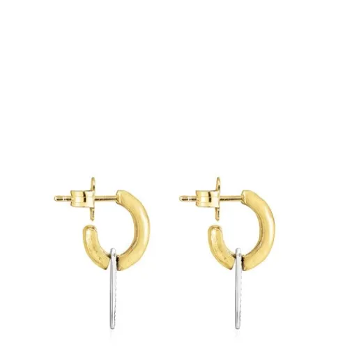 Pendientes cortos bicolor Oursin^TOUS New