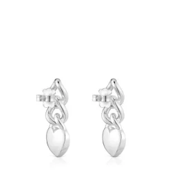 Pendientes cortos de corazón Bold Motif^TOUS