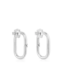 Pendientes cortos de Hold Oval^TOUS