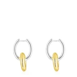 Pendientes cortos donut bicolor Luah^TOUS Best
