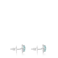 Pendientes de oro blanco y topacio azul Color Kings^TOUS New