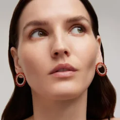 Pendientes de con diamantes y ópalos de fuego ATELIER^TOUS Hot