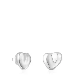 Pendientes de plata motivo corazón Tabit^TOUS Clearance