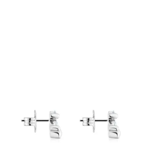 Pendientes motivo oso de y cuarzo cristal de roca 8 mm Color Bear^TOUS Discount