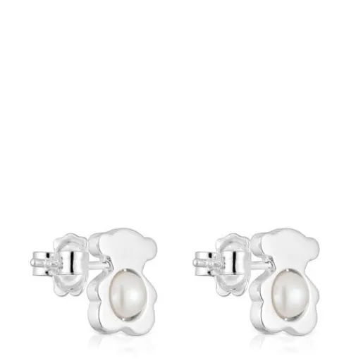 Pendientes pequeños oso de con perlas cultivadas 12 mm I-Bear^TOUS Sale