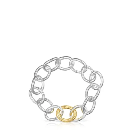 Pulsera bicolor de anillas Hav^TOUS Clearance