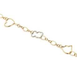Pulsera cadena bicolor con motivos New Silueta^TOUS Discount