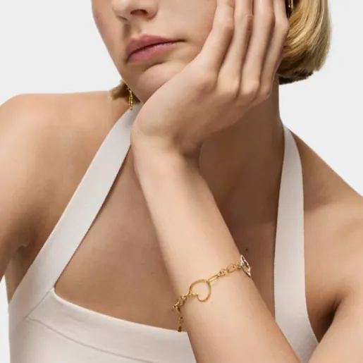 Pulsera cadena bicolor con motivos New Silueta^TOUS Discount