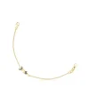 Pulsera con baño de oro 18 kt sobre plata y motivos de diamantes Nocturne^TOUS Online