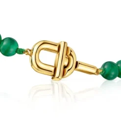 Pulsera con baño de oro 18 kt sobre plata y calcedonias tratadas MANIFESTO^TOUS Clearance
