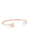 Pulsera con baño de oro rosa 18 kt sobre plata y perla cultivada Sweet Dolls^TOUS Outlet