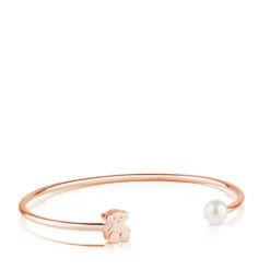 Pulsera con baño de oro rosa 18 kt sobre plata y perla cultivada Sweet Dolls^TOUS Outlet