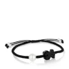 Pulsera de cordón en color negro con ónix y perla cultivada Tibet^TOUS Hot