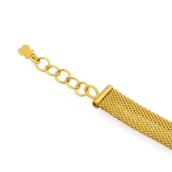 Pulsera de oro amarillo y blanco con diamantes  0,14ct Icon Mesh^TOUS Online