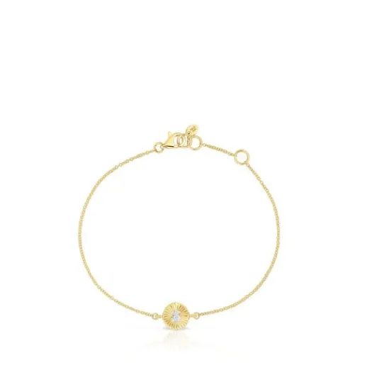 Pulsera de oro y diamantes Iris Motif^TOUS Outlet