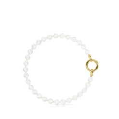 Pulsera de perlas y oro Hold^TOUS Online