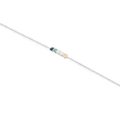 Pulsera de plata con gemas Mini Color^TOUS Best