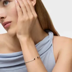 Pulsera de plata con ónix 5,5cm. Mini Onix^TOUS Clearance