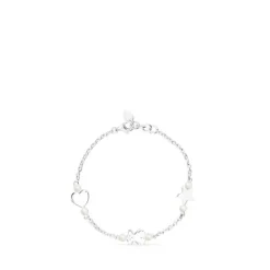Pulsera de plata y perlas 17,5cm Real Sisy^TOUS Online