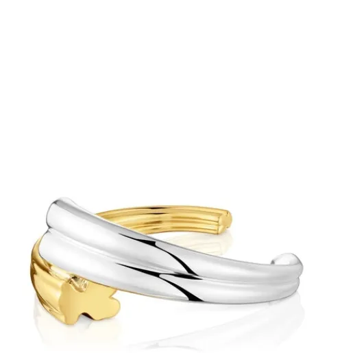 Pulsera esclava bicolor con motivo oso 1950^TOUS Online
