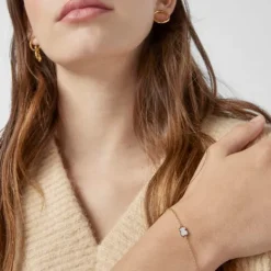 Pulsera oso de oro y nácar XXS^TOUS Online