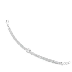 Pulsera oso de plata Mesh^TOUS Online