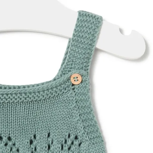 Ranita de punto de bebé Tricot logo verde^TOUS Clearance