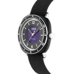 Reloj analógico de acero con brazalete elástico en color blanco Osier^TOUS Clearance